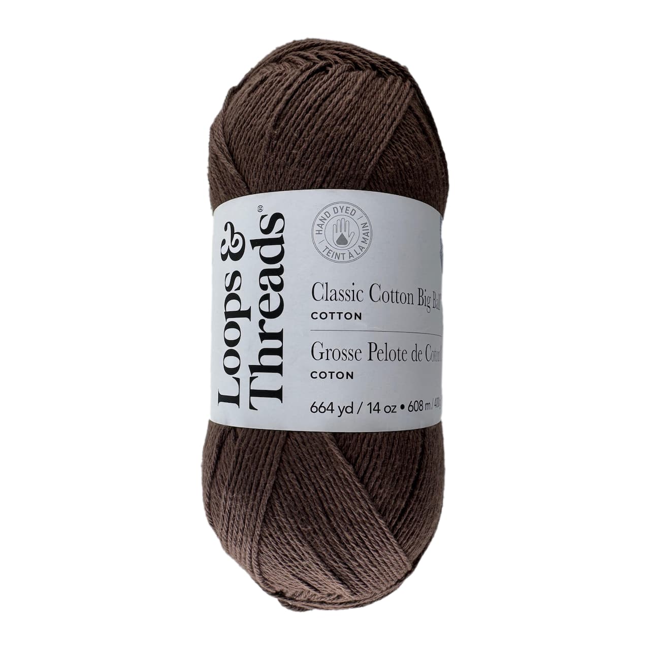 Classic Cotton Big Ball™ Solid Yarn by Loops & Threads®